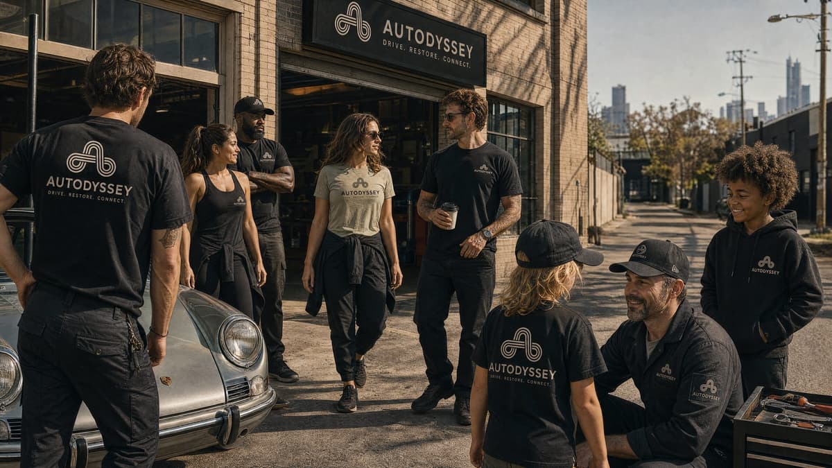 Outside the shop