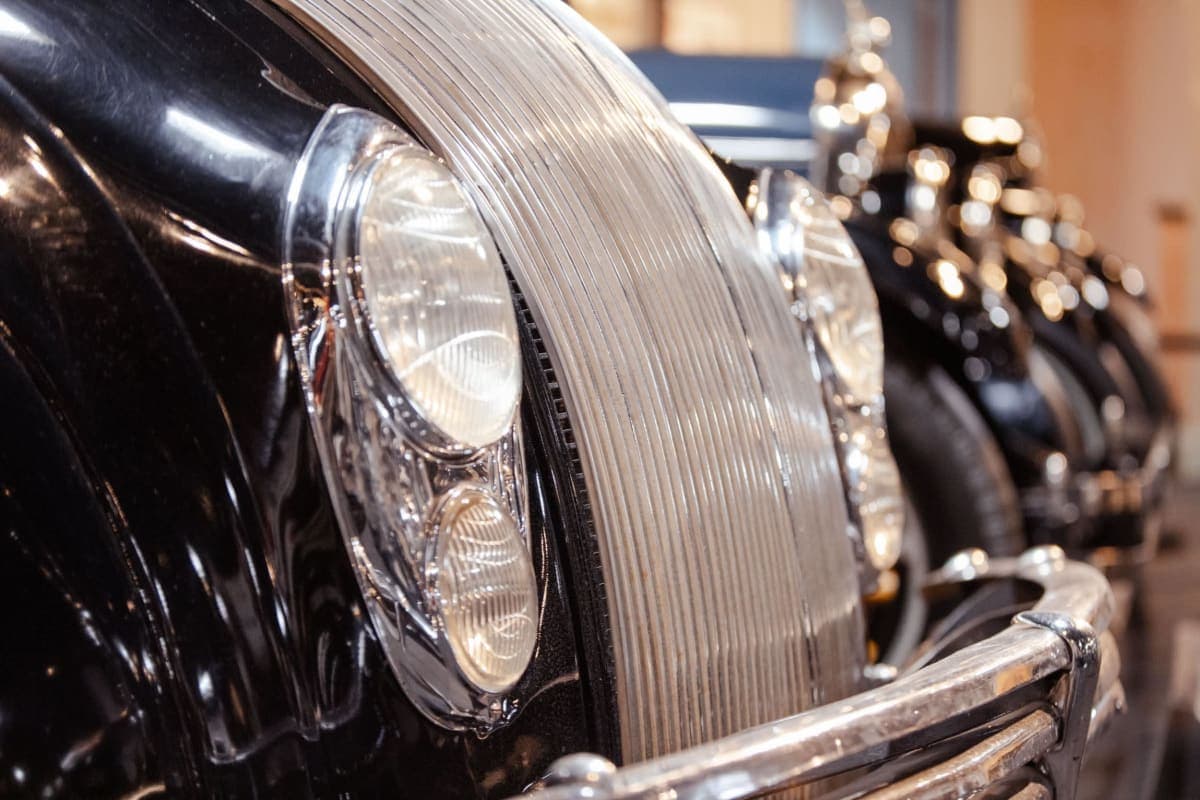 Chromed pontoon fender, 1930s