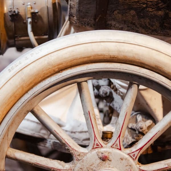 Wagon-spoke wheel, 36×4 4-PLY