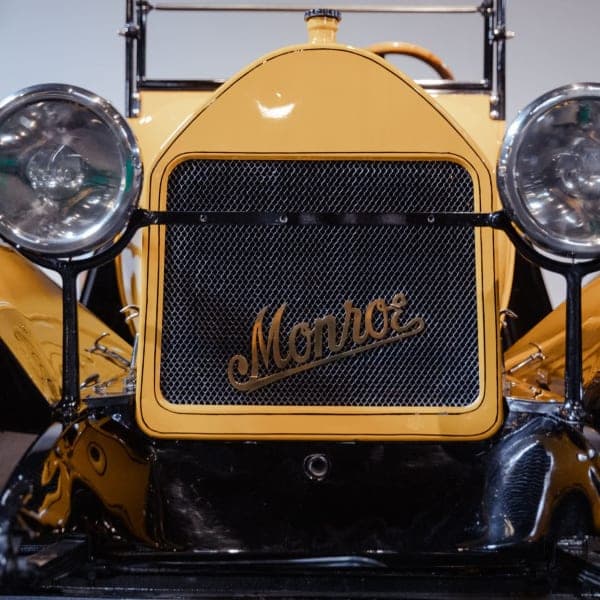 Monroe roadster, brass script