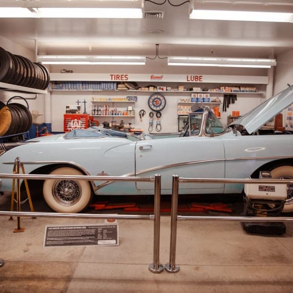 1954 Buick Skylark, in the lube bay